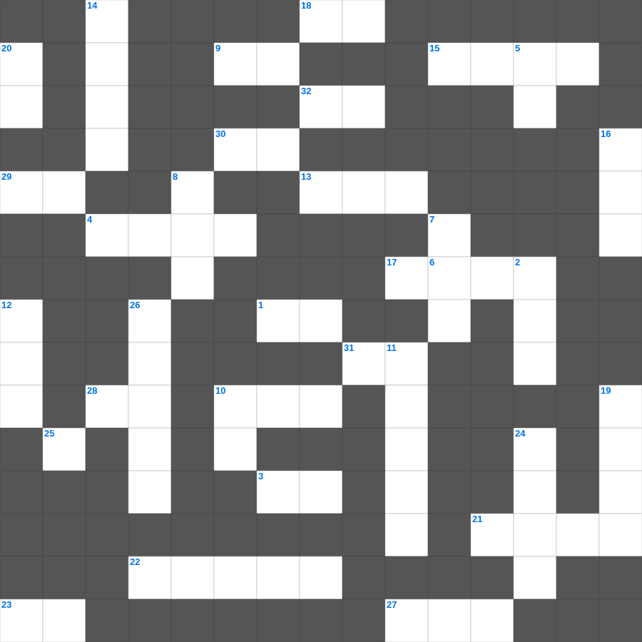 다니엘과 세 친구 - 무료 온라인 가로세로 낱말퍼즐